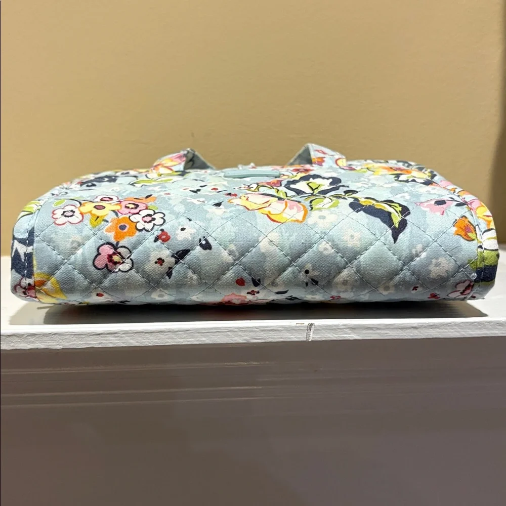 Vera Bradley Floating Garden Blue Floral Hanging Toiletry Bag & Jewelry Case EUC - Picture 4 of 14